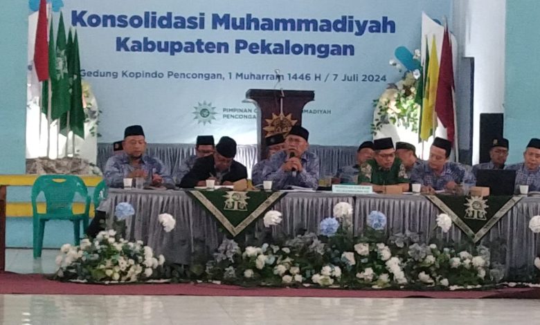 Ketua Pimpinan Daerah Muhammadiyah (PDM) Kabupaten Pekalongan, Drs. H. Mulyono, memimpin konsolidasi program kerja Muhammadiyah Kabupaten Pekalongan