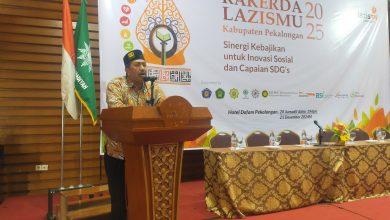 Wakil Ketua Pimpinan Daerah Muhammadiyah Kabupaten Pekalongan, Drs. H. Amat Sulaiman, membuka Rapat Kerja Daerah Lazismu Kabupaten Pekalongan
