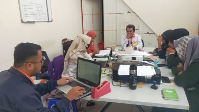 Manager Lazismu Kabupaten Pekalongan, Sutiknyo, S. TP, menyampaikan hasil rakorsus Lazismu Jawa Tengah