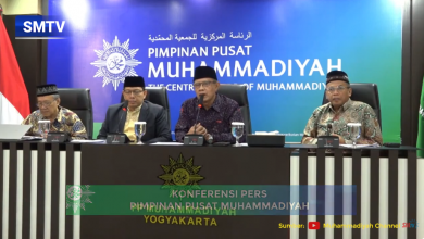 konferensi pers Pimpinan Pusat Muhammadiyah hasil hisab awal Ramadhan, Syawal, dan Zulhijah tahun 1446 H